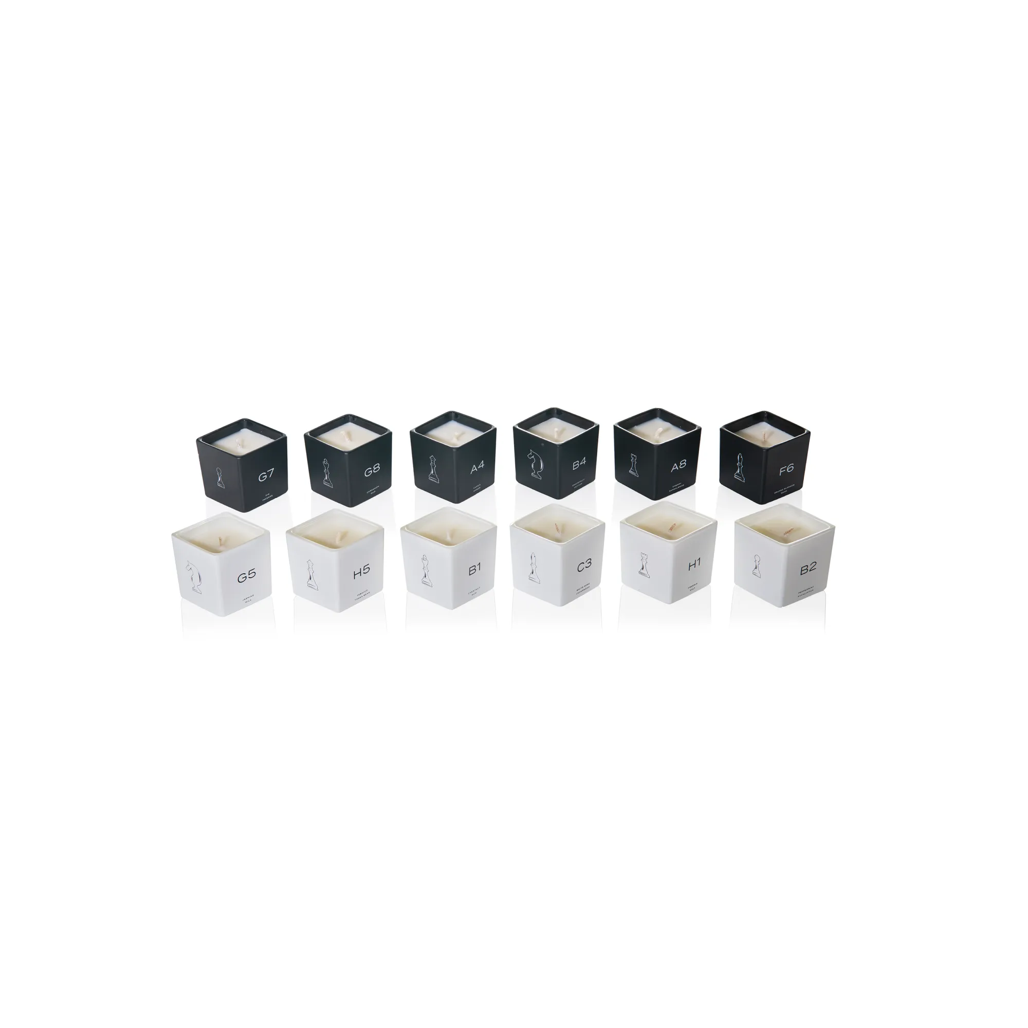Limited Edition Luxury Candle Set and Chessboard, 12 x 56g Mind Games